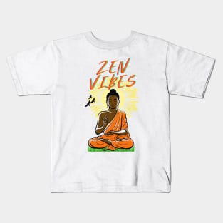 Zen Vibes Buddha Kids T-Shirt